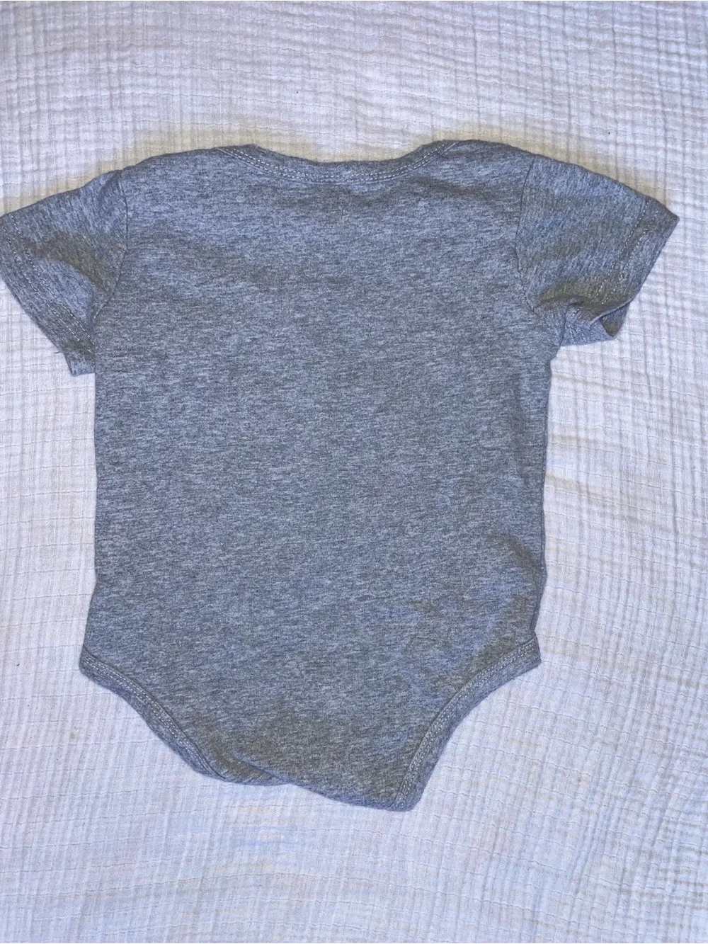 Daddy and Me Best Buddies Gray Baby One-Piece